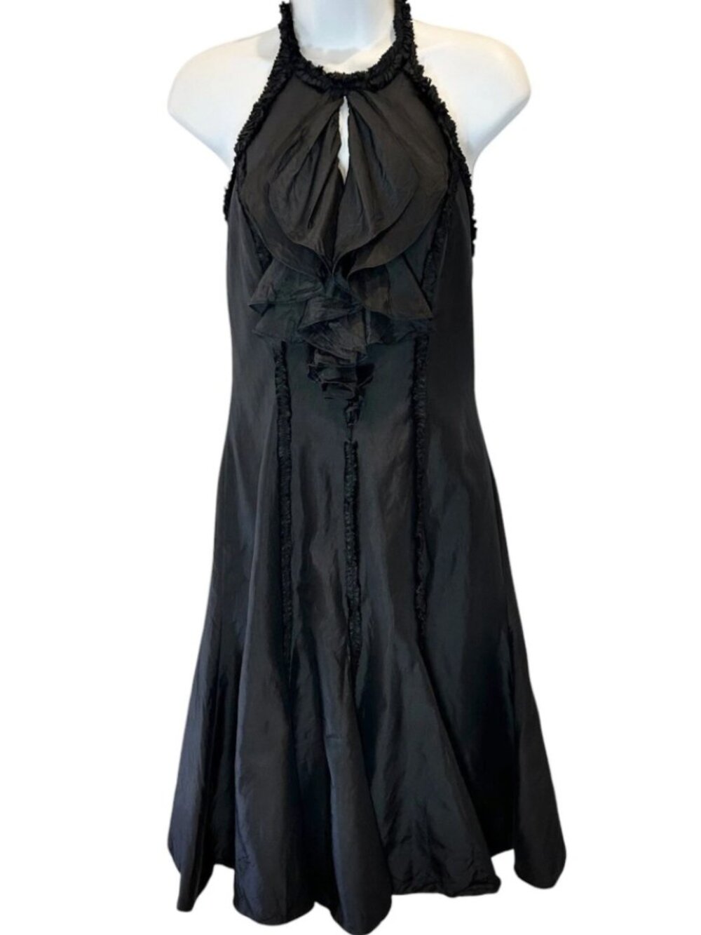 Badgley Mischka Silk Dress - Picture 2 of 10
